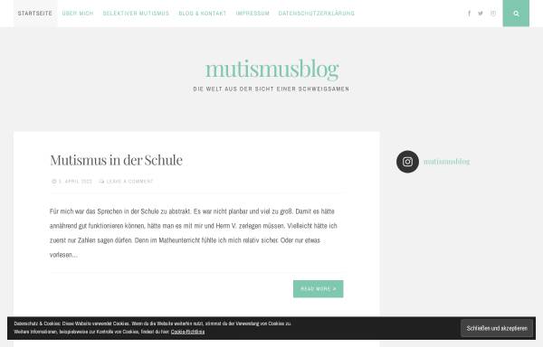 Vorschau von mutismusblog.de, Mutismus Blog