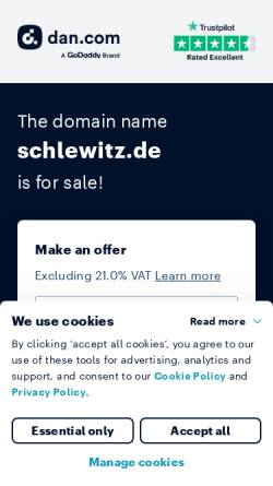 Vorschau der mobilen Webseite www.schlewitz.de, Schlewitz, Manfred