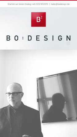 Vorschau der mobilen Webseite www.bodesign.de, baumann-orff design