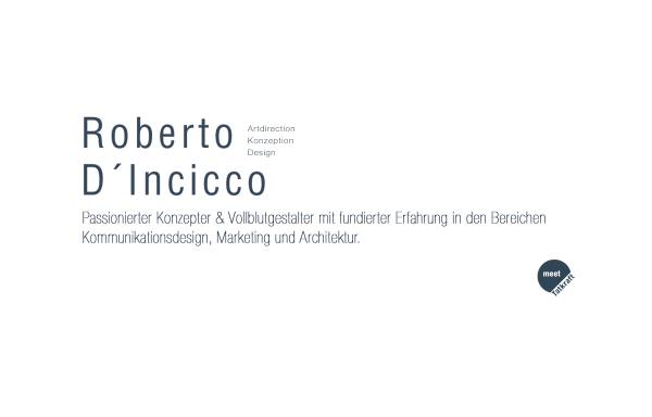 Vorschau von www.dincicco.de, kommunikationsdesign - roberto d`incicco