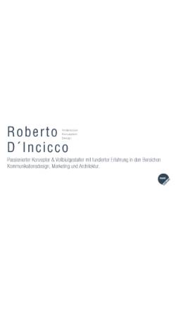 Vorschau der mobilen Webseite www.dincicco.de, kommunikationsdesign - roberto d`incicco