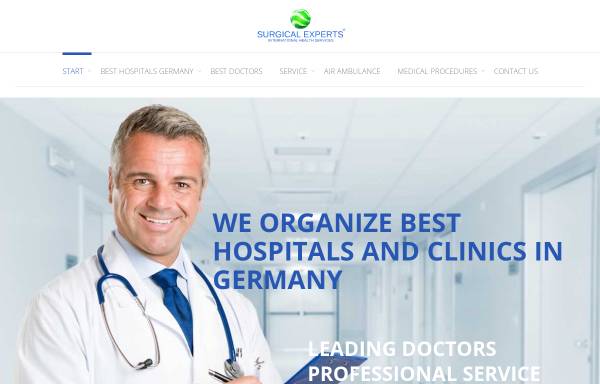 Vorschau von www.surgical-experts.de, Surgical Experts - Best hospitals in Germany