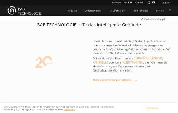 Vorschau von www.bab-tec.de, B.a.b-technologie GmbH