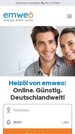 Vorschau der mobilen Webseite www.comoil.de, COM-OIL Energie + Service GmbH