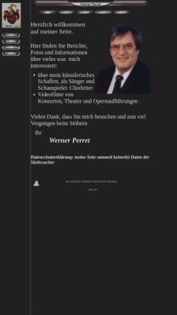Vorschau der mobilen Webseite www.perret-werner.de, Perret, Werner