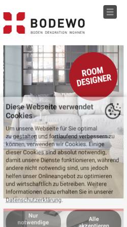Vorschau der mobilen Webseite www.bodewo.ch, BoDeWo Einkaufspartner AG