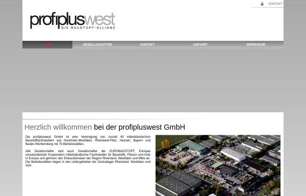 Vorschau von www.profipluswest.de, WestfalenBaustoff GmbH