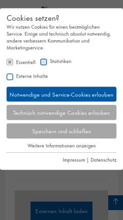 Vorschau der mobilen Webseite www.maxit.de, Franken Maxit GmbH & Co.