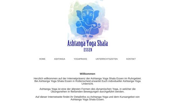 Vorschau von www.ashtangayoga-essen.de, Ashtanga Yoga Essen