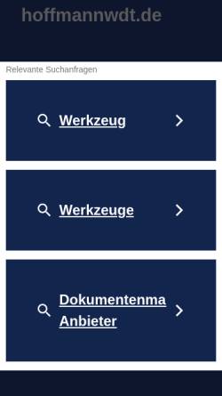 Vorschau der mobilen Webseite www.hoffmannwdt.de, Hoffmann Wärmedämmtechnik GmbH