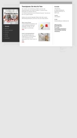 Vorschau der mobilen Webseite www.tierarztpraxis-ulm-boefingen.de, Tierarztpraxis Katze-Hund-Maus