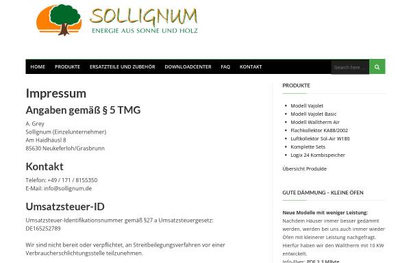 Vorschau von www.sollignum.de, Sollignum
