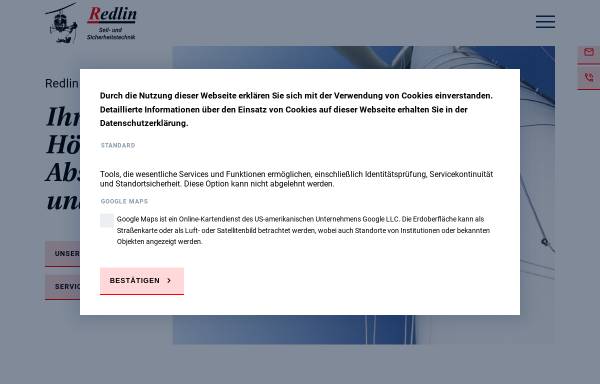 Vorschau von www.redlin-seiltechnik.de, Seiltechnik Redlin