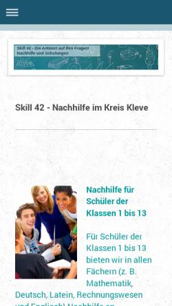 Vorschau der mobilen Webseite www.ausundweiterbildung.de, Aus- und Weiterbildung - Skill 42