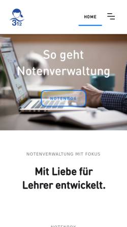 Vorschau der mobilen Webseite www.awin.de, Notenbox