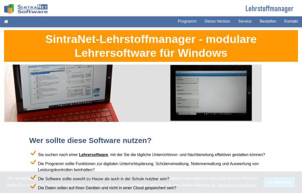 SintraNet-Lehrstoffmanager