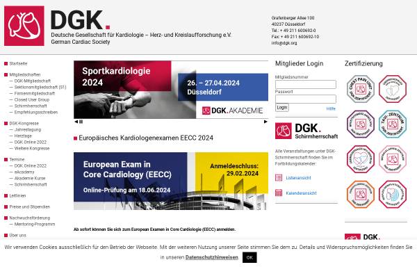 Vorschau von www.dgk.org, Deutsche Gesellschaft für Kardiologie