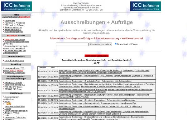 Vorschau von www.icc-hofmann.net, ICC Hoffmann, Inh. Knut Hofmann