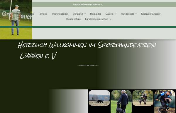 Vorschau von www.hsv-luebben.de, Sporthundeverein Lübben e. V.