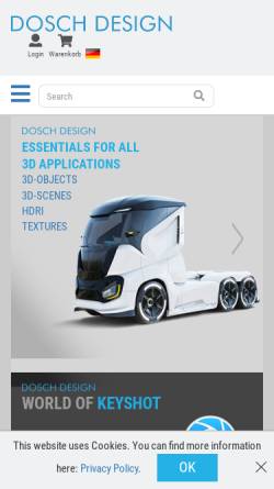 Vorschau der mobilen Webseite doschdesign.com, DoschDesign