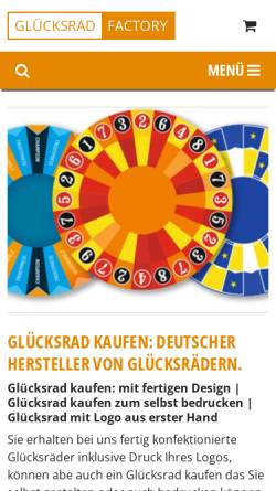 Vorschau der mobilen Webseite www.gluecksrad.eu, Fun Aktionsplanungs GmbH