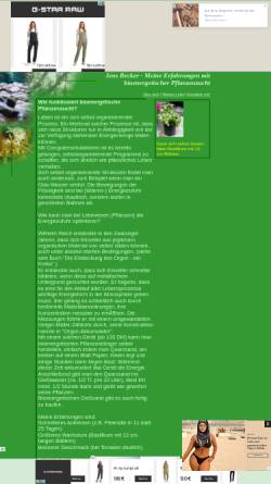 Vorschau der mobilen Webseite bioenergie.tripod.com, Bioenergetische Pflanzenzucht
