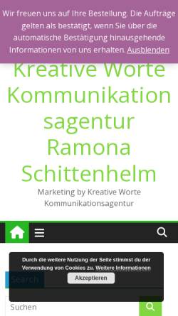 Vorschau der mobilen Webseite www.ramonaschittenhelm.de, Schittenhelm, Ramona
