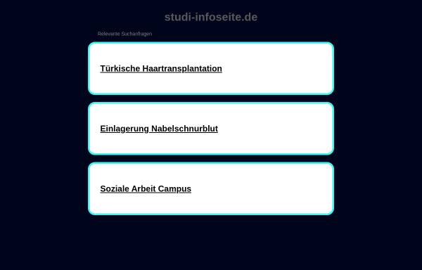 Vorschau von www.studi-infoseite.de, Studi Infoseite