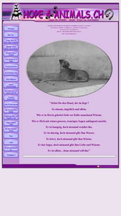 Vorschau der mobilen Webseite www.hope4animals.ch, Hope 4 Animals