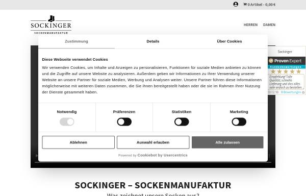 Vorschau von www.sockinger.com, Sockinger, Rozenn Pilorge
