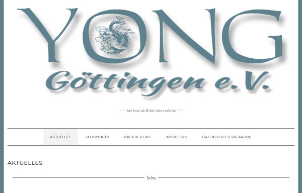 Vorschau von www.yong.de, YONG-Verein für Taekwondo Göttingen e.V.