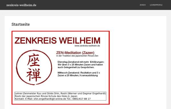 Vorschau von www.zenkreis-weilheim.de, Zenkreis Weilheim/OberBayern
