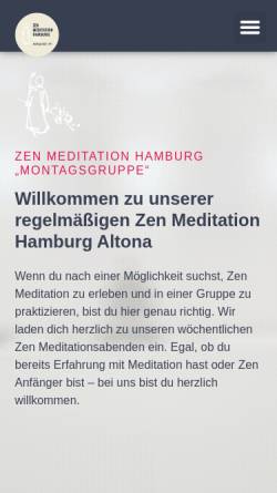 Vorschau der mobilen Webseite www.zen-meditation-hamburg.de, Zen Institut Hamburg