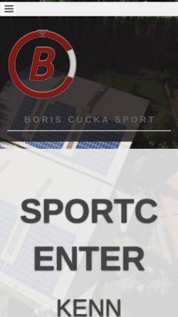 Vorschau der mobilen Webseite bc-sport.com, Boris Cucka Sport