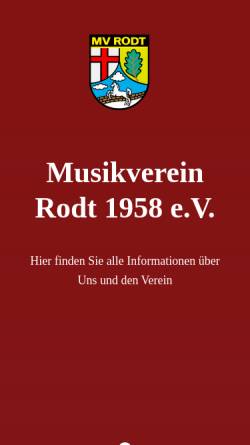 Vorschau der mobilen Webseite www.musikverein-rodt.eu, Musikverein Zemmer e.V.