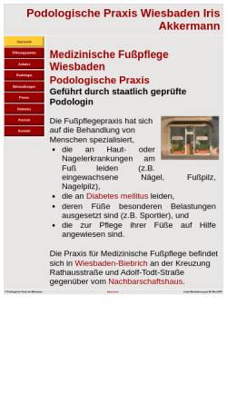 Vorschau der mobilen Webseite fusspflege-akkermann.de, Medizinische Fußpflege Iris Akkermann