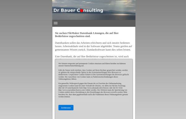 Vorschau von www.contoba.de, Dr. Bauer Consulting