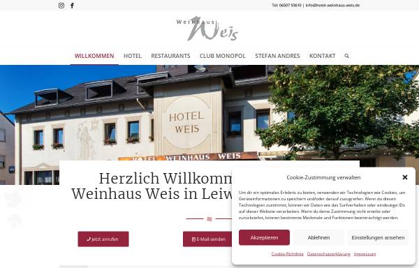 Vorschau von www.hotel-weinhaus-weis.de, Hotel Weinhaus Weis