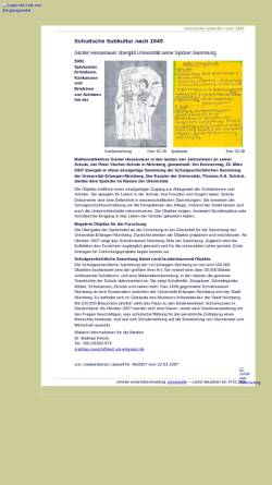 Vorschau der mobilen Webseite www.presse.uni-erlangen.de, Schulische Subkultur nach 1945