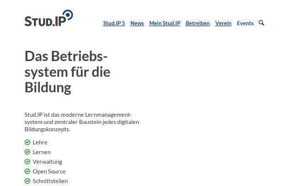 Vorschau von www.studip.de, Stud.IP