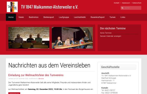 Vorschau von tv-maikammer.de, TV 1847 Maikammer-Alsterweiler e.V.