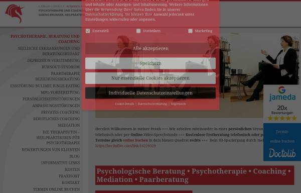 Vorschau von www.beratung-psychotherapie-berlin.de, Sabine Brunner - Kommunikationsgestaltung