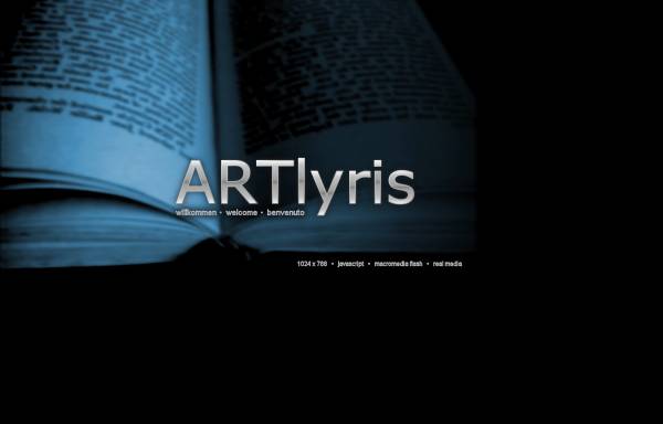 Vorschau von www.artlyris.de, ArtLyris - mehr als Bilder und Worte