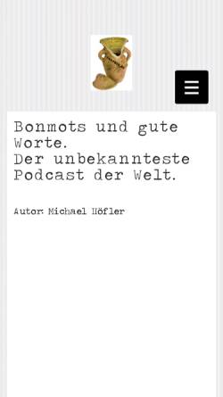 Vorschau der mobilen Webseite www.michaelhoefler.de, Gedichte so schön wie Poesie