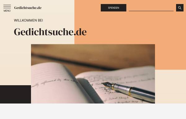 Vorschau von www.gedichtsuche.de, Gedichtsuche
