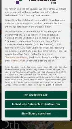 Vorschau der mobilen Webseite takasho.de, Takasho Europe