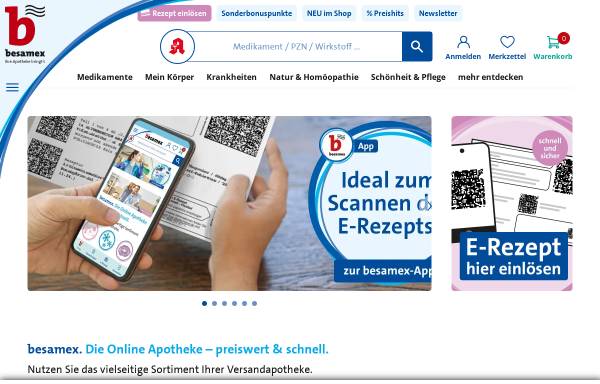 Vorschau von www.besamex.de, besamex.de, Löwen-Apotheke Winsen