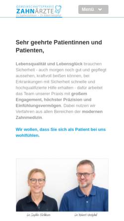 Vorschau der mobilen Webseite www.praxis-eichhorn-westphal.de, Dr. Sophie Eichhorn und Dr. Robert Westphal