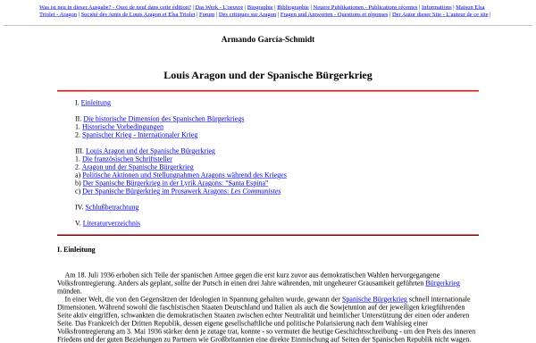 Louis Aragon und der Spanische Bürgerkrieg
