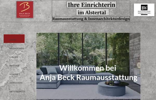 Vorschau von www.anja-beck.de, Anja Beck, Raumausstattung